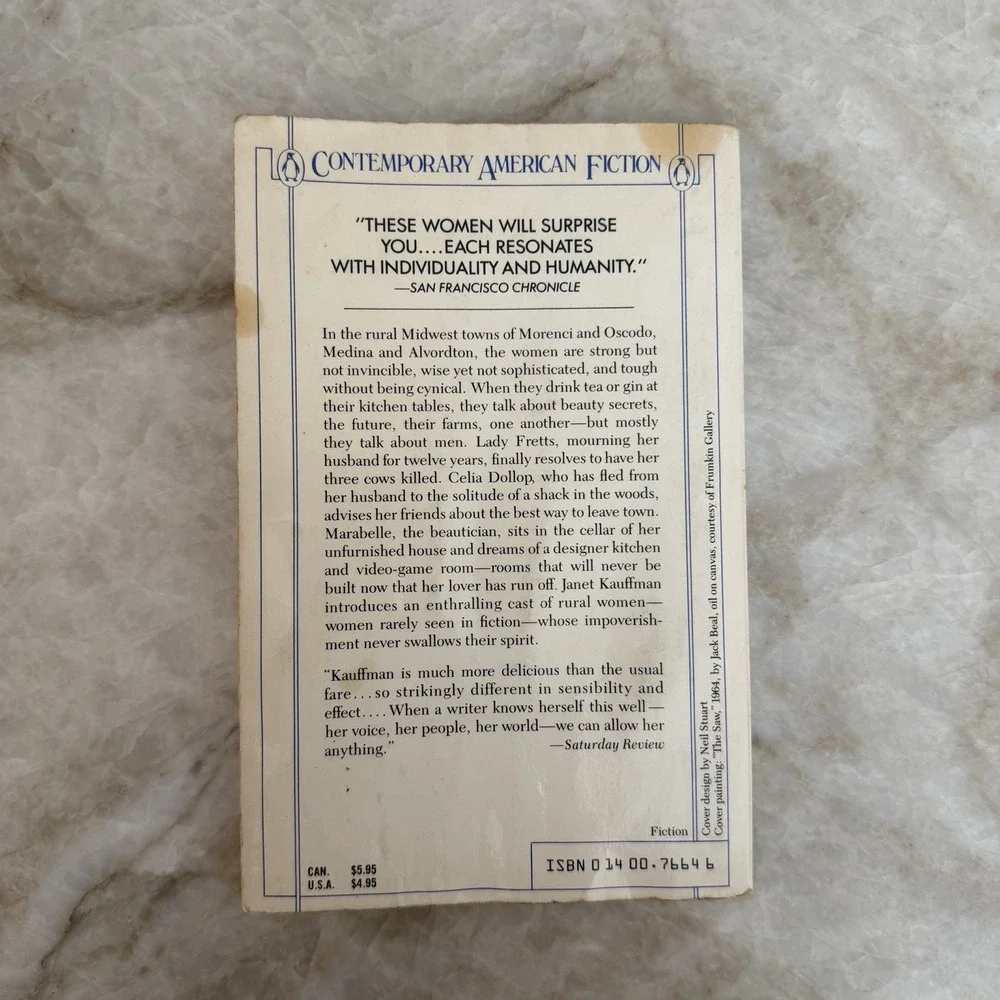 Places in the World a Woman Could Paperback by Kauffman Janet 1985 Acceptable